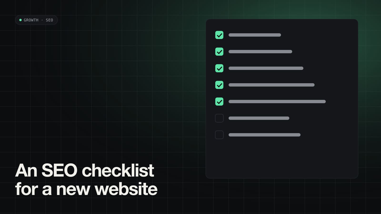 A practical SEO checklist for a new business website in India